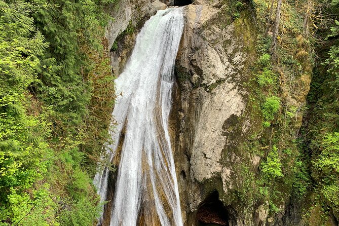 Guided forest hike to Seattle waterfalls incl. Snoqualmie Falls - Ollalie State Park hike to Twin Falls and Upper Falls: moderate, not casual