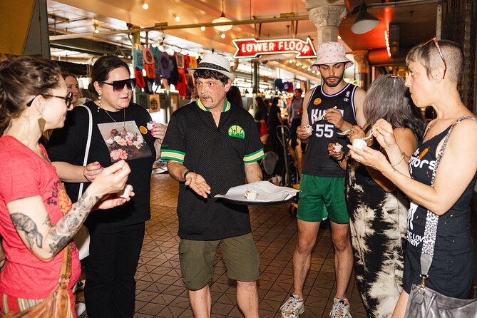 Meet the Market- Food and Fun tour in Pike Place Market - City Fish, Corner Market, DeLaurenti, plus street-food energy in the middle