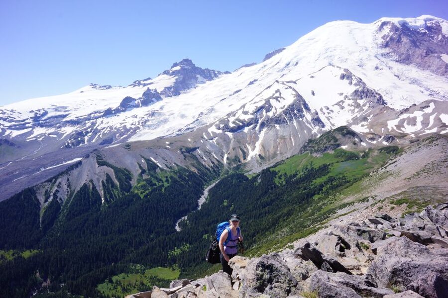 Mount Rainier: Day Hike on the Mountain - The hike itself: ridge climbing, Frozen Lake, and mountain goat meadows