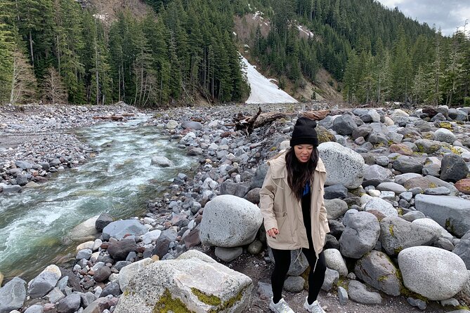 Mt. Rainier highlights - old forest, falls and glaciers - Reflection Lake: the famous mirror, with a winter twist