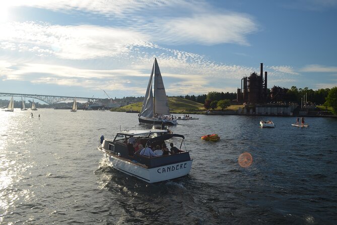 One-Hour Private Seattle Sightseeing Cruise - BYOB! - Passing Gas Works Park along the shoreline