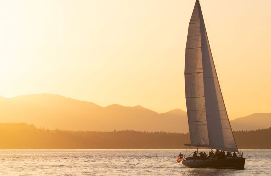 Seattle: Sunset Sailing Cruise - The 70ft ocean yacht: what the sailing feel means for you