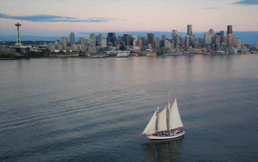 Seattle: Tall Sailboat Sunset Harbor Cruise - Olympic Mountains Sunset and the Shot at Mount Rainier