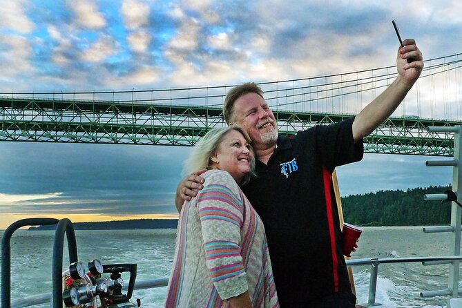 Shared 2 Hour September Sunset Cruise from Gig Harbor - Under Two Suspension Bridges, Including Tacoma Narrows