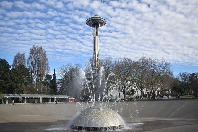 Space Needle & Seattle Center Small Group Private Walking Tour - International Fountain and Century 21 Expo landmarks, with photo-friendly timing